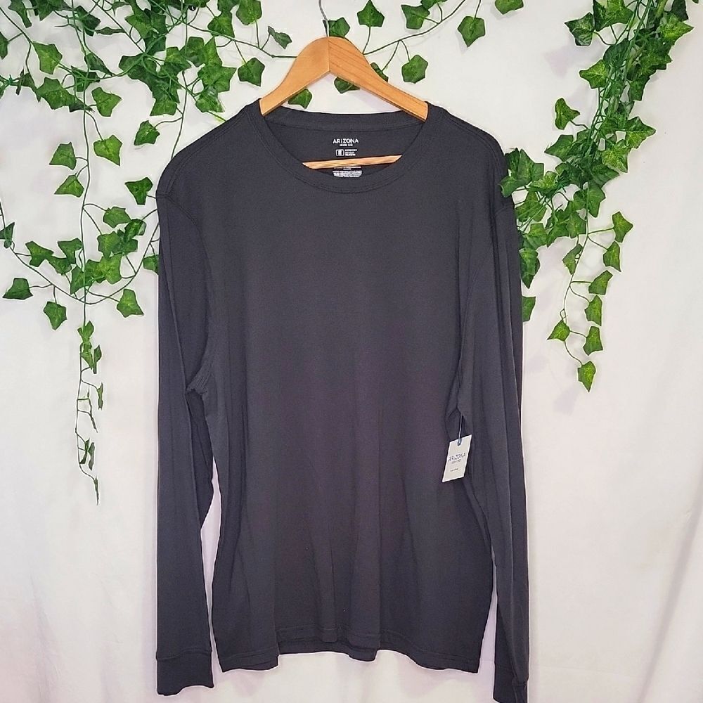 Arizons. Men's Charcoal Gray Long Sleeve Shirt. Size XL. NWT